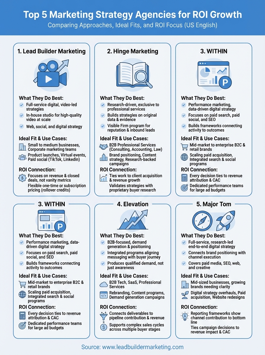 marketing strategy agency infographic