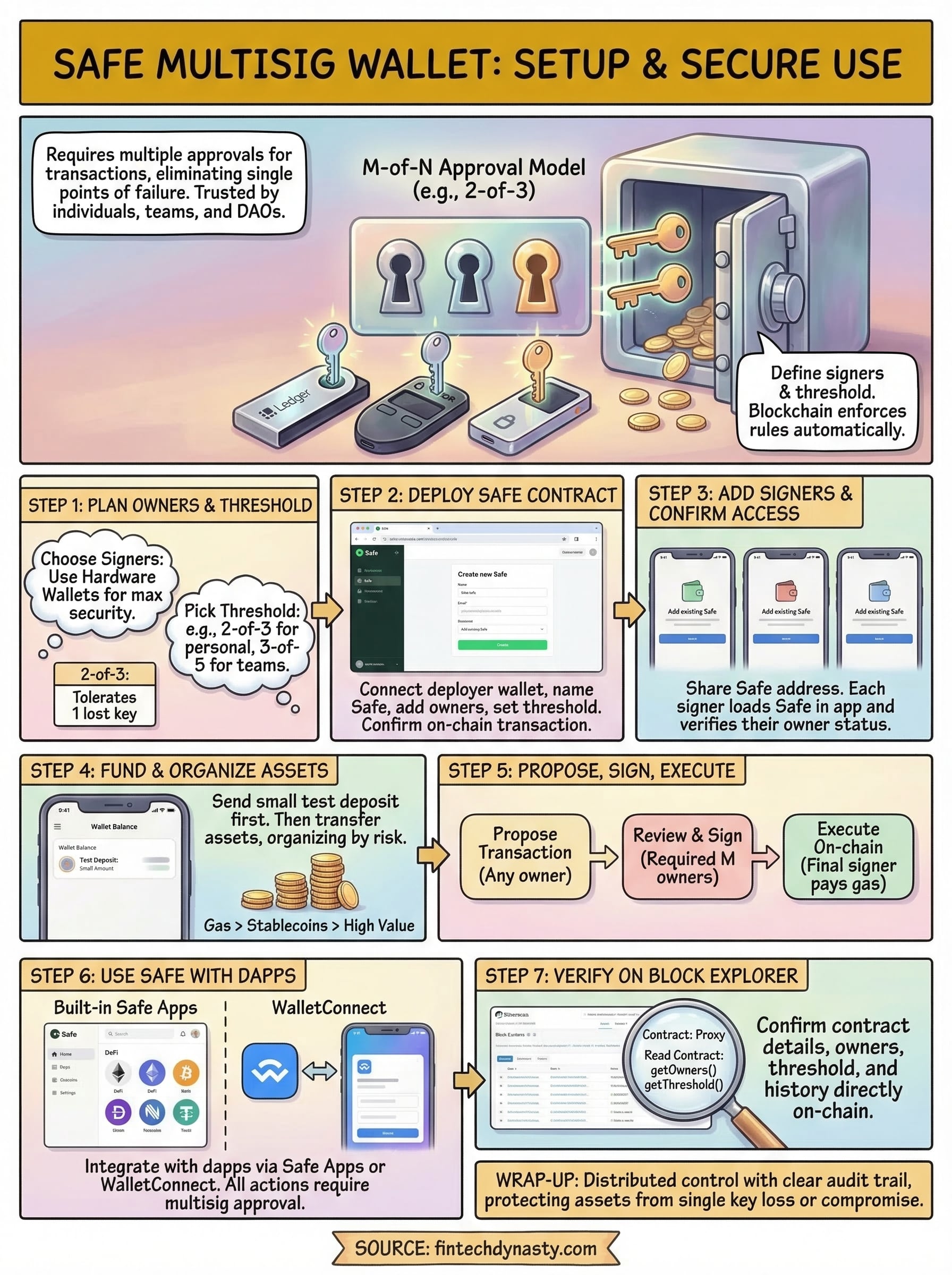 safe multisig wallet infographic