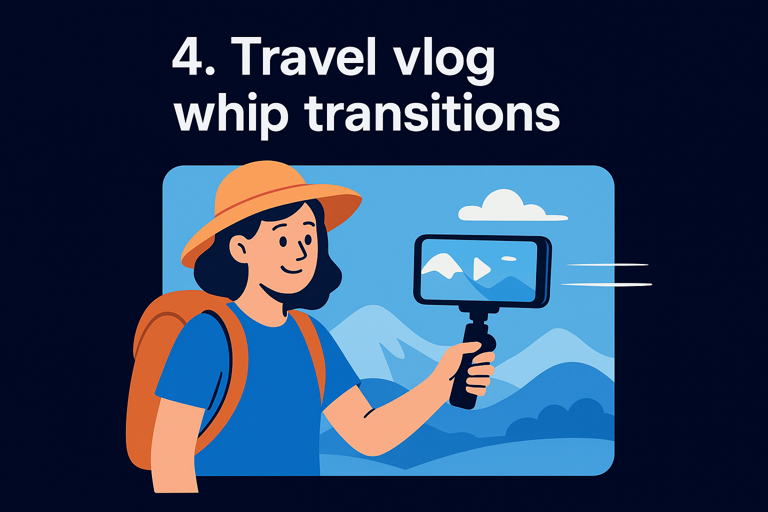 4. Travel vlog whip transitions