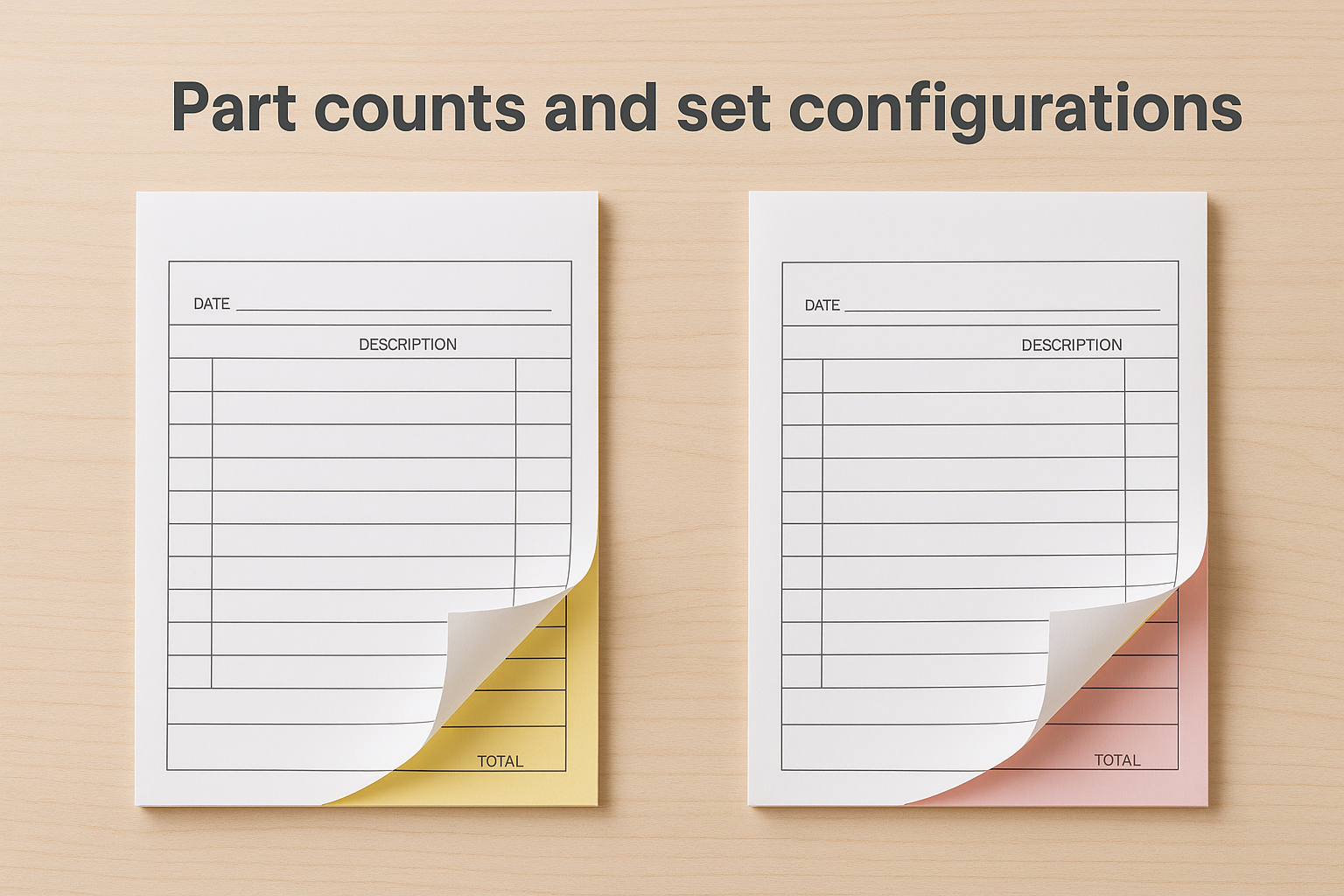 Part counts and set configurations