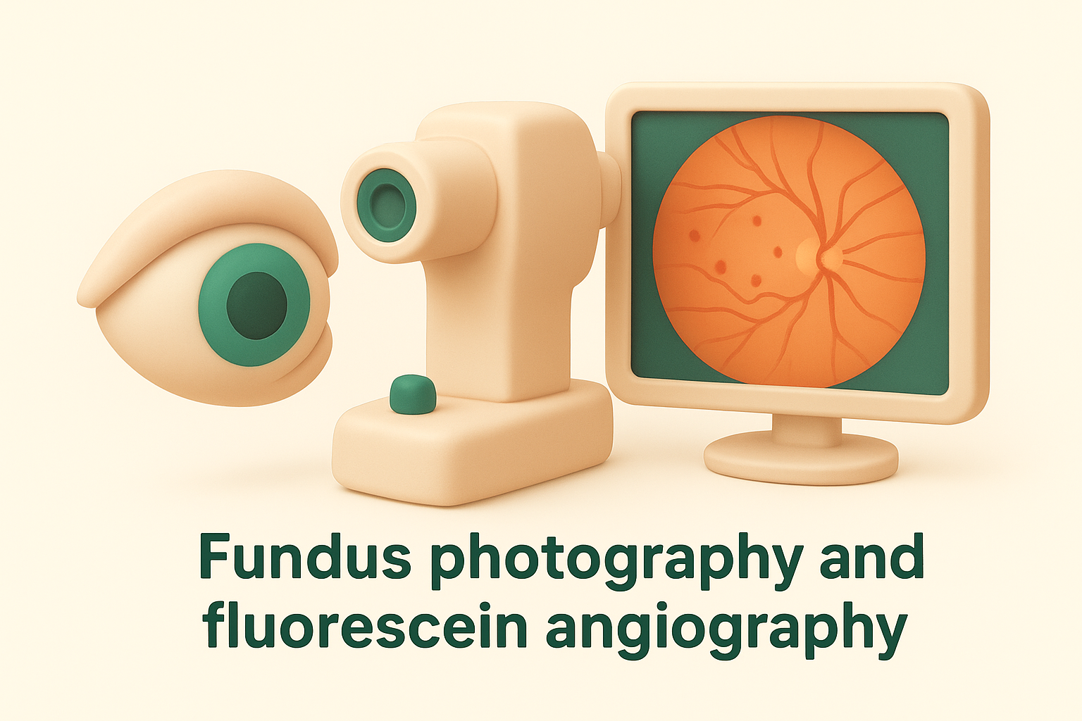 Fundus photography and fluorescein angiography