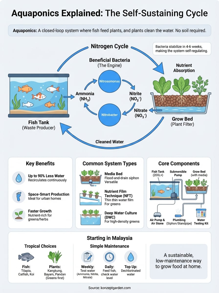aquaponics explained infographic