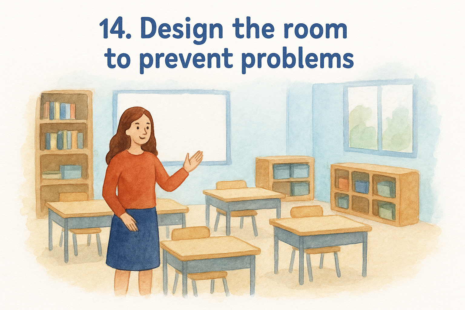 14. Design the room to prevent problems
