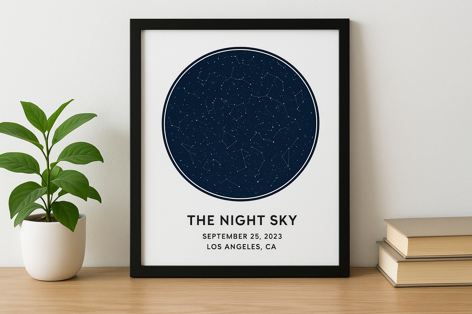 6. Custom star map of your date and location