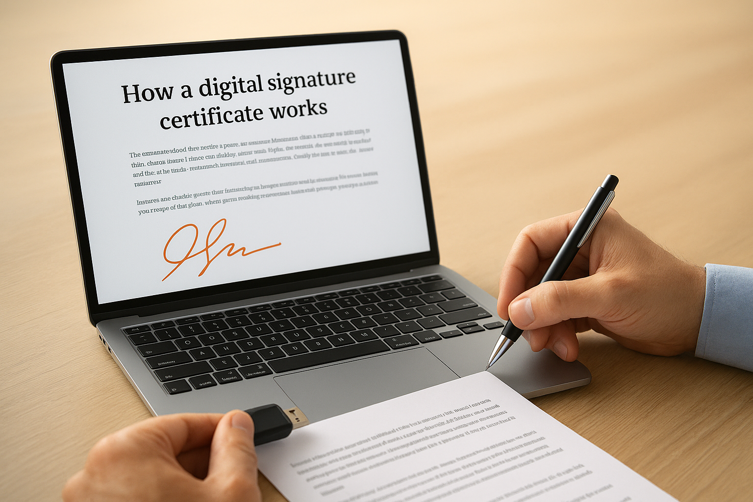 How a digital signature certificate works