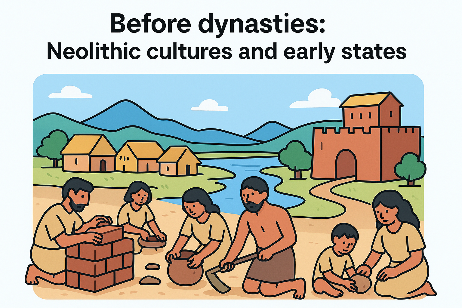 Before dynasties: Neolithic cultures and early states