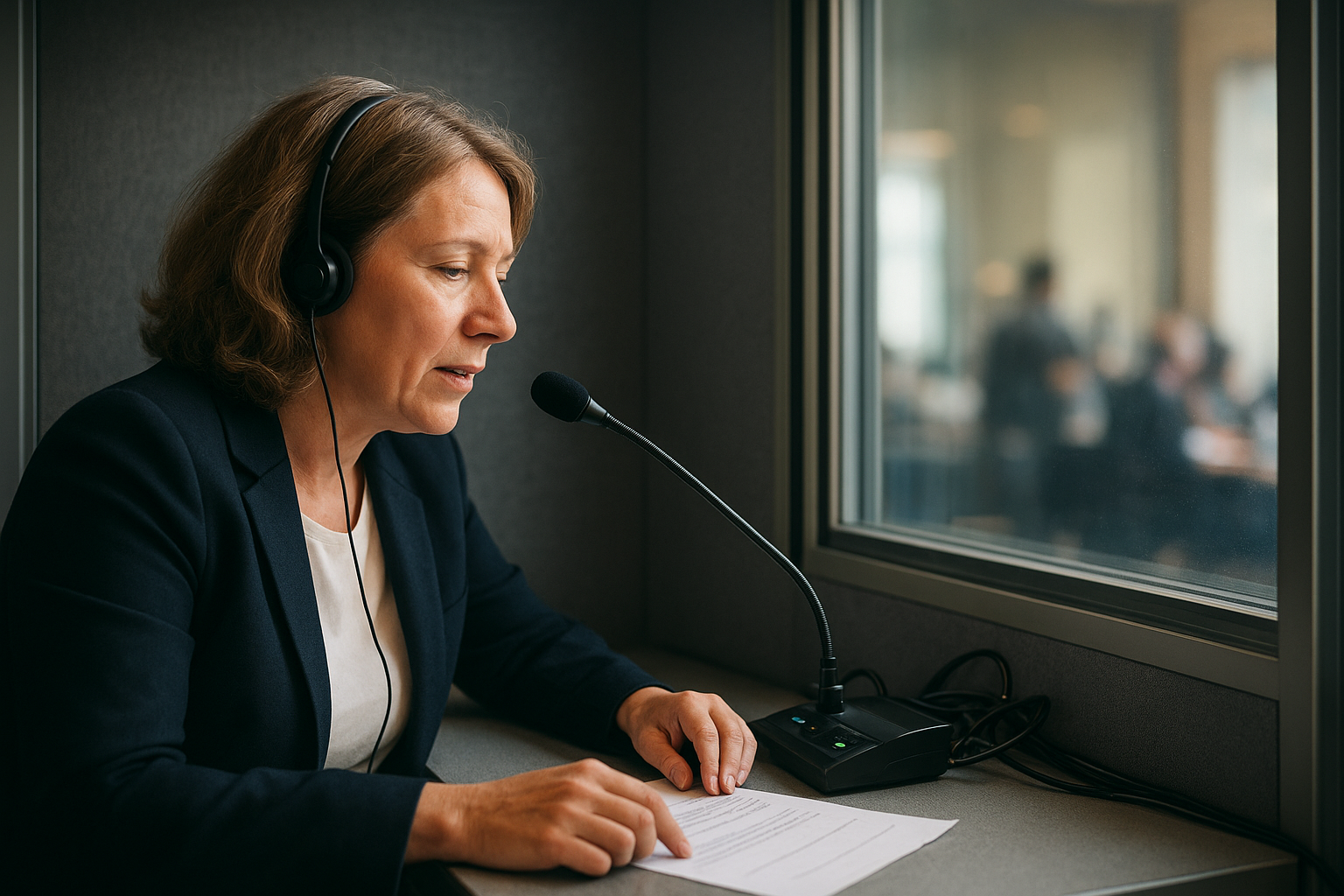 What simultaneous interpreting involves