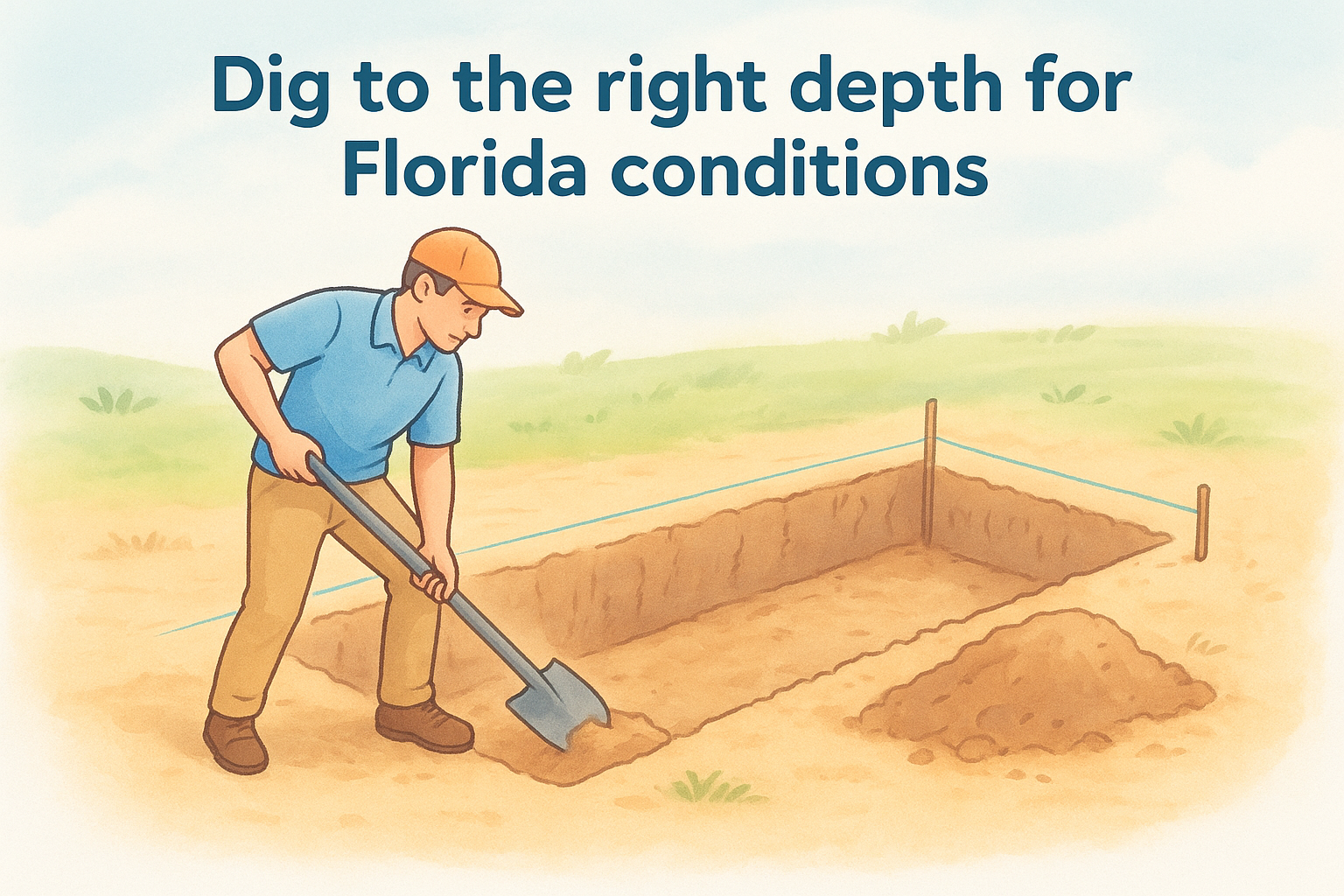 Dig to the right depth for Florida conditions