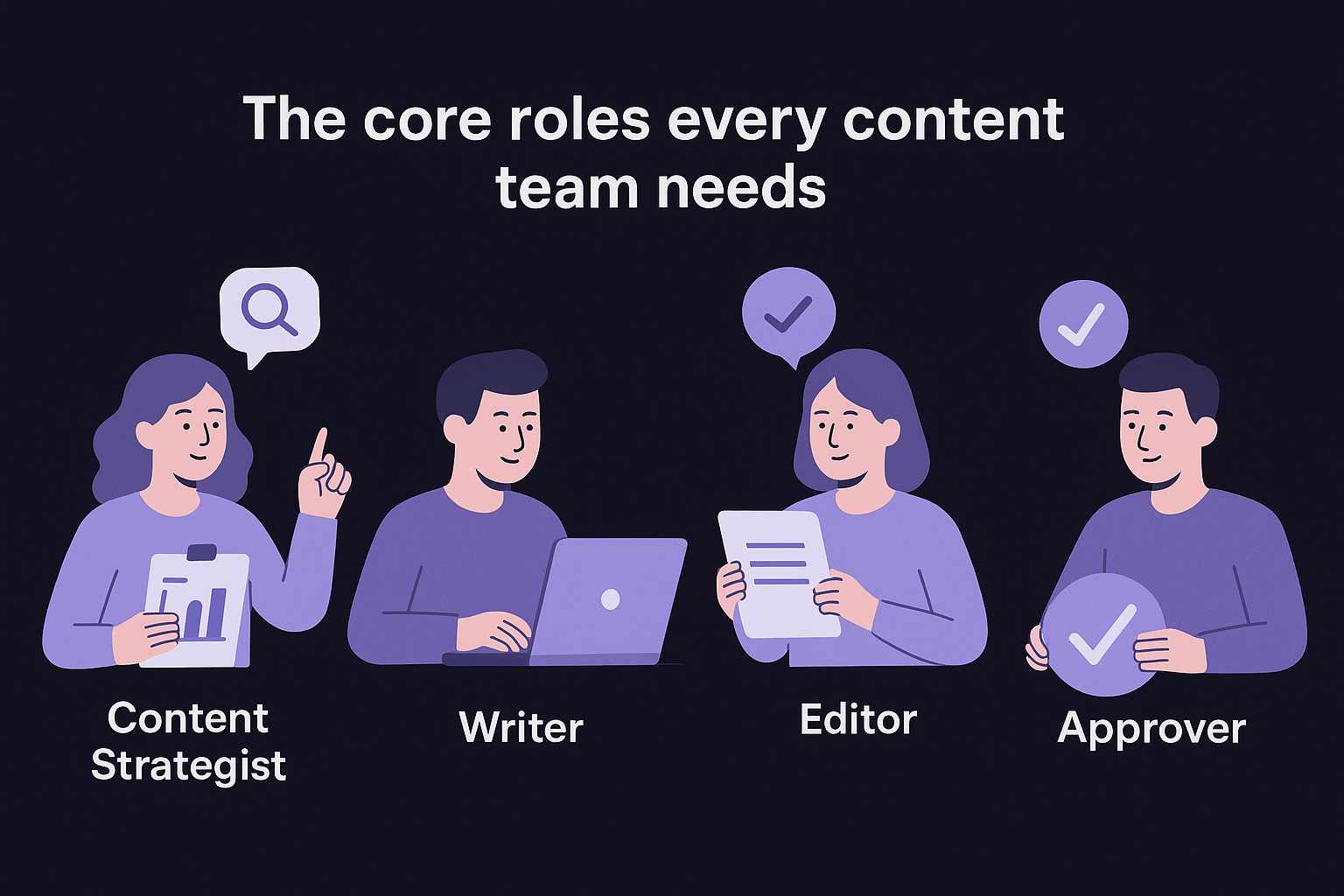 The core roles every content team needs