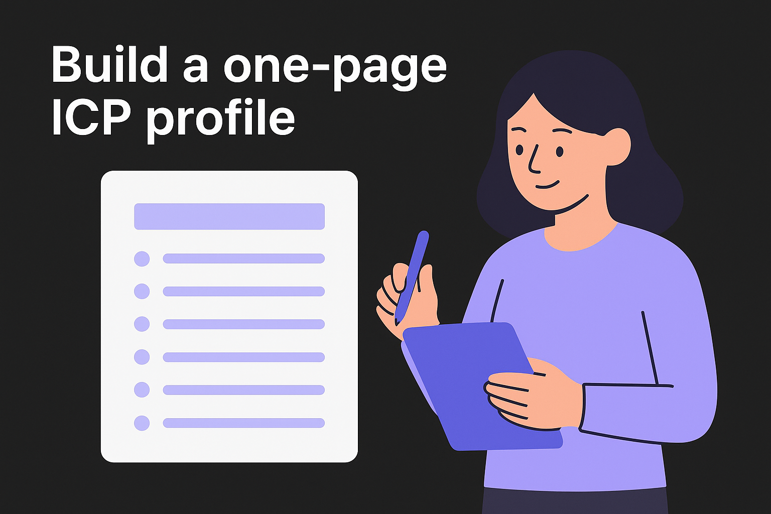 Build a one-page ICP profile
