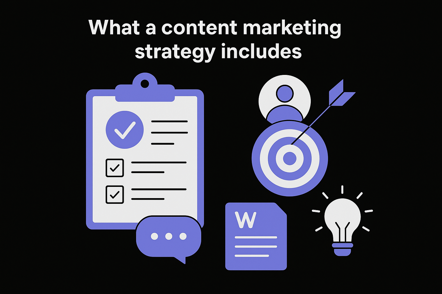 What a content marketing strategy includes
