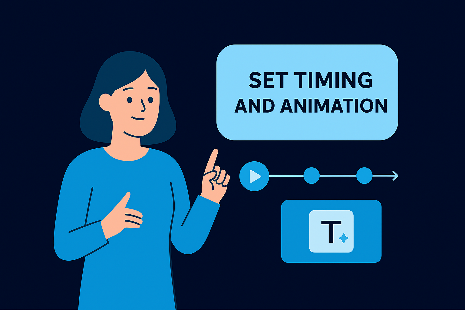 Set timing and animation