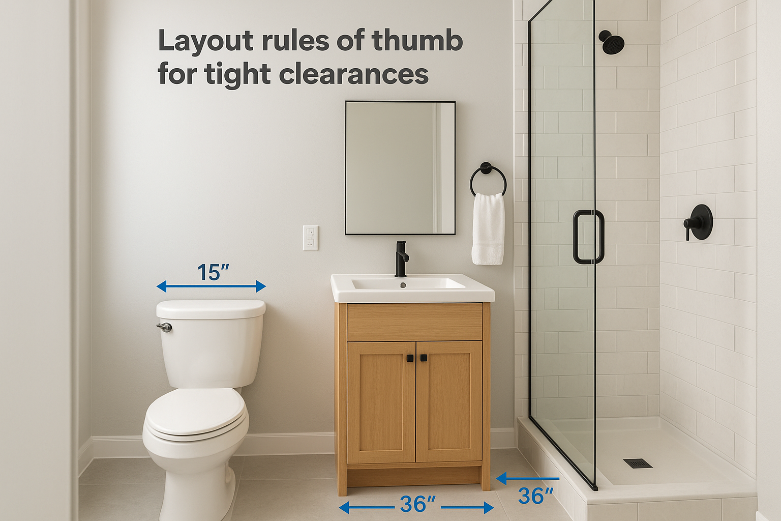 Layout rules of thumb for tight clearances