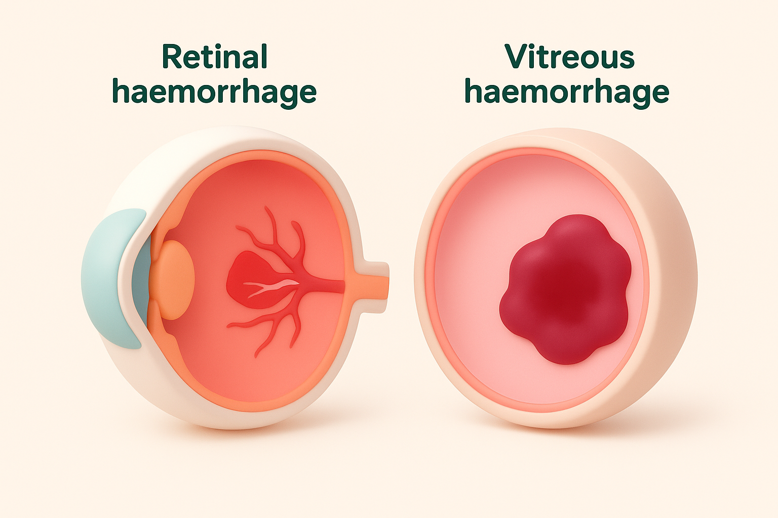 Retinal haemorrhage versus vitreous haemorrhage