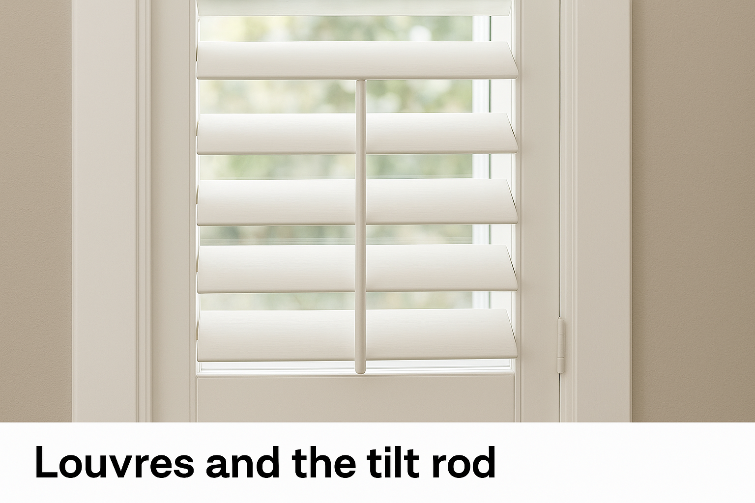 Louvres and the tilt rod