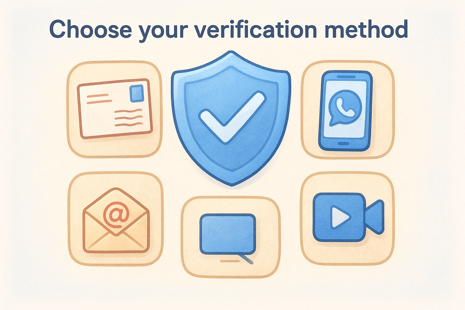 Choose your verification method