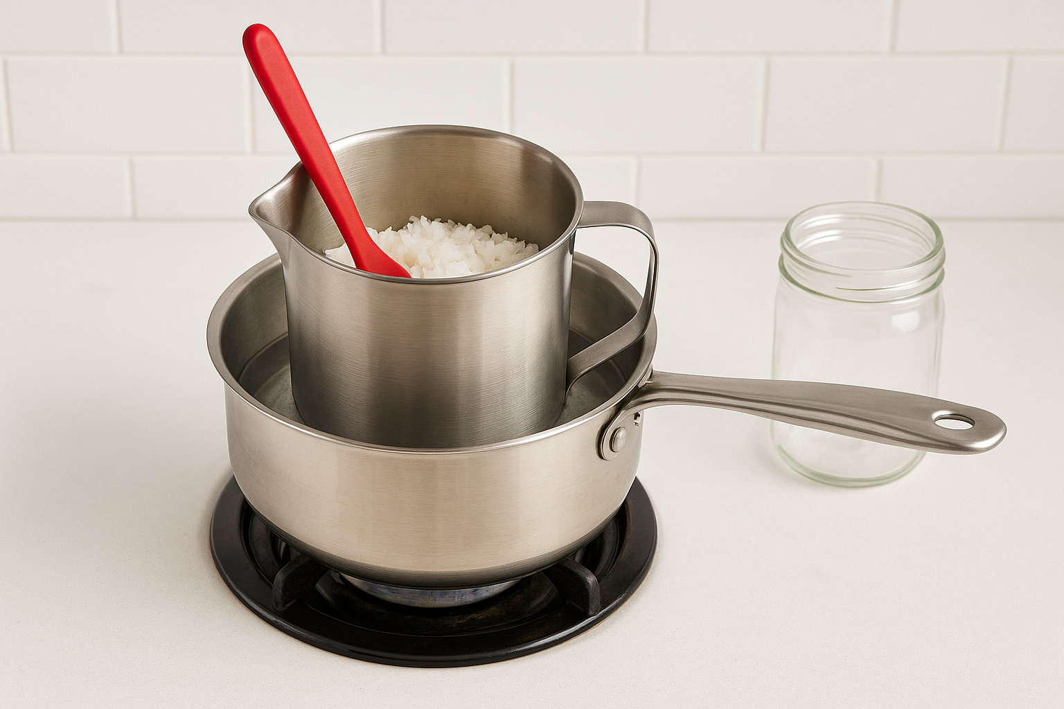 Set up your double boiler correctly