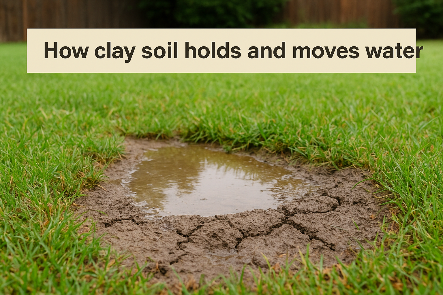 How clay soil holds and moves water