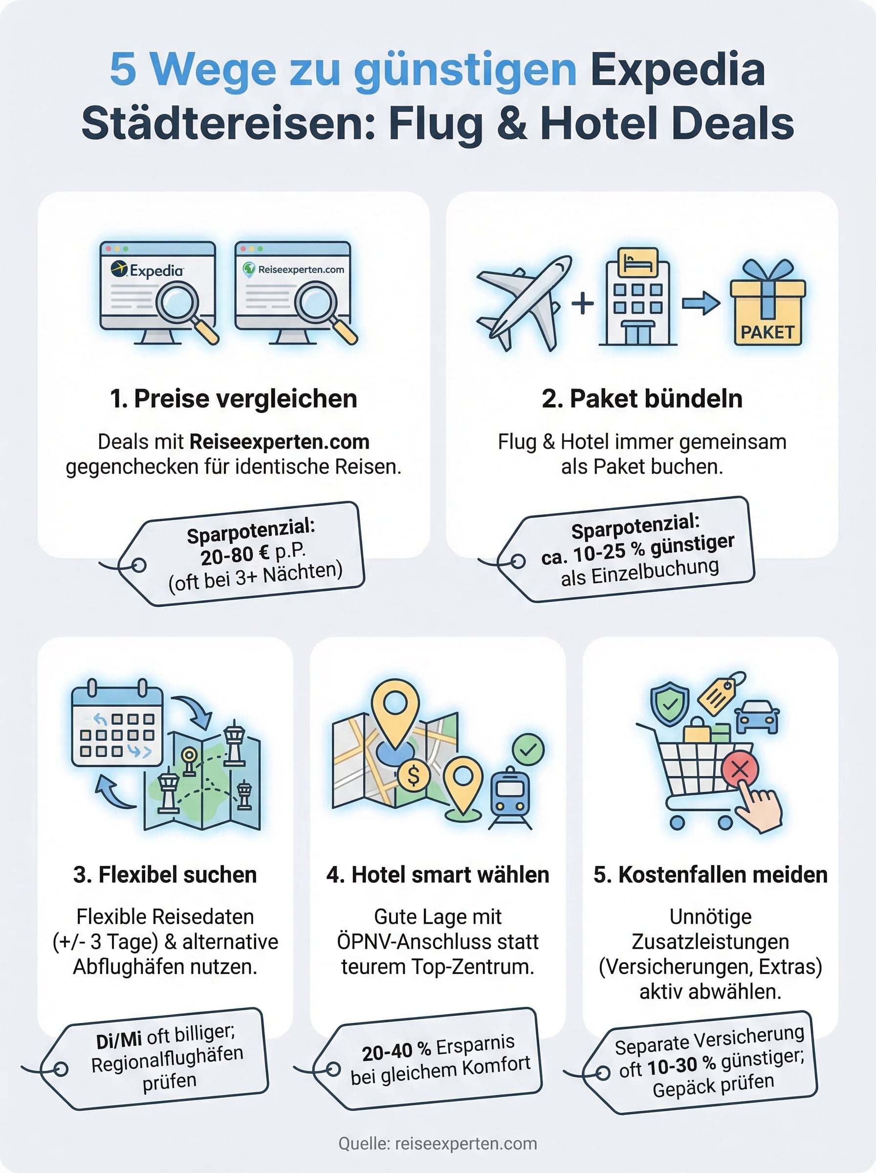 expedia städtereisen infographic