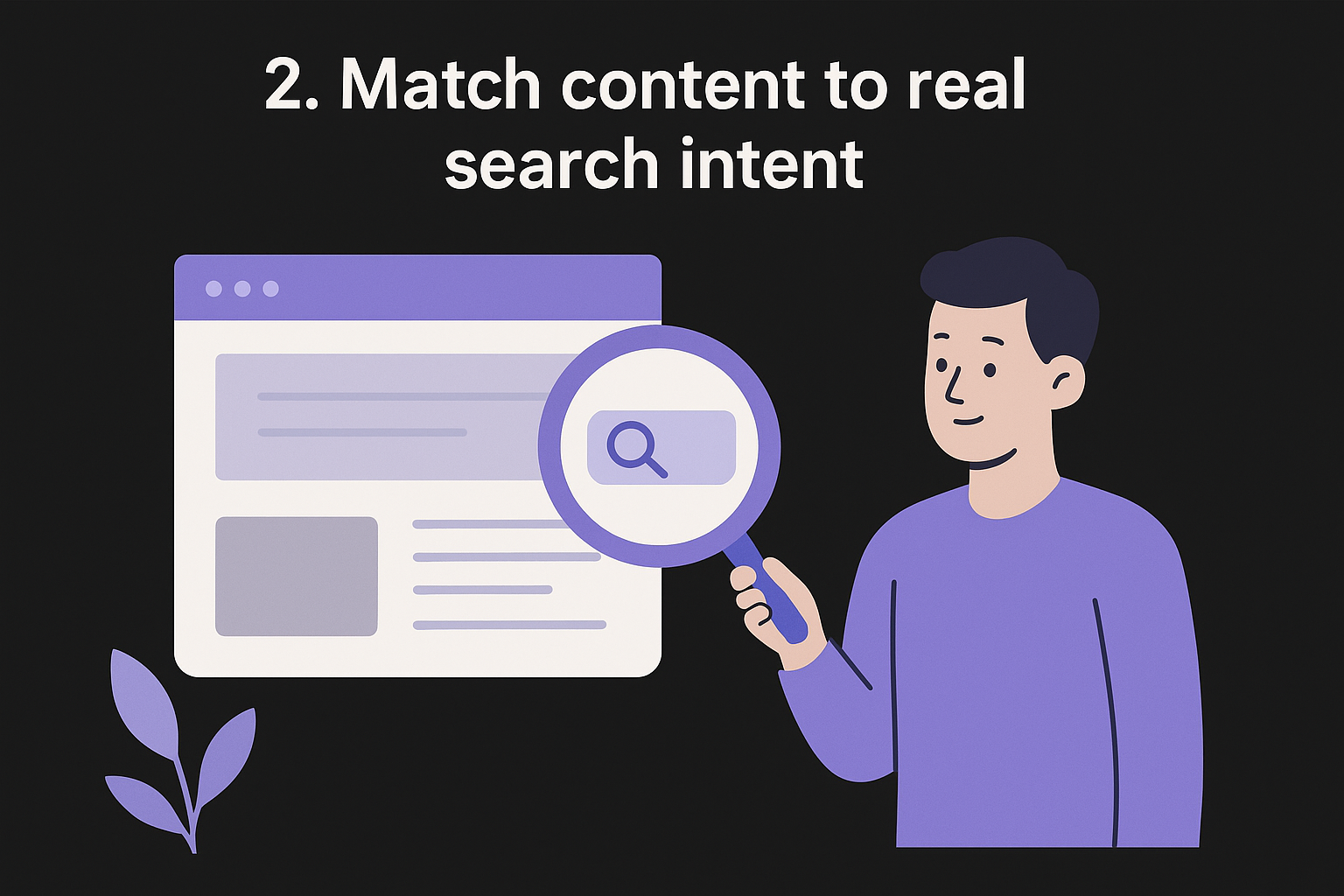 2. Match content to real search intent