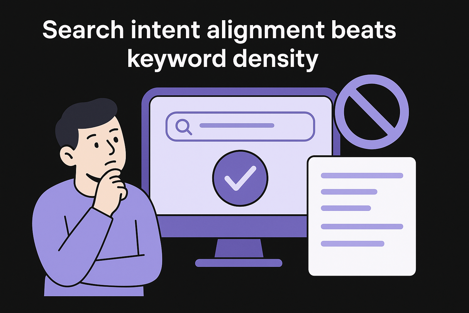 Search intent alignment beats keyword density