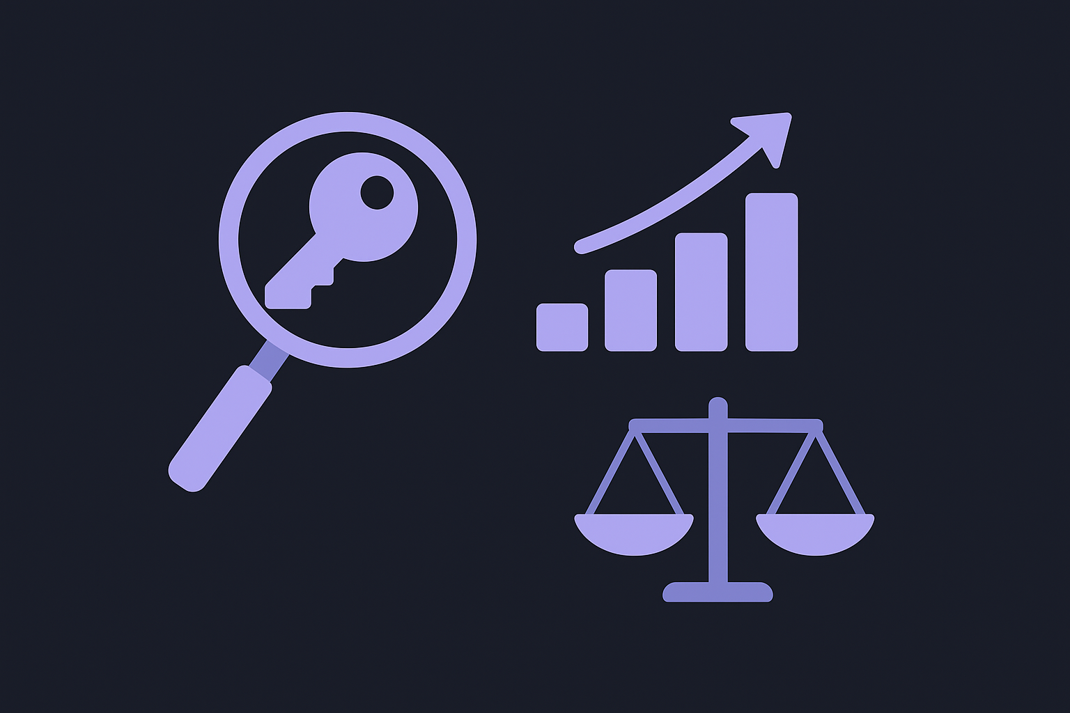 Look for keywords with the right traffic and competition balance