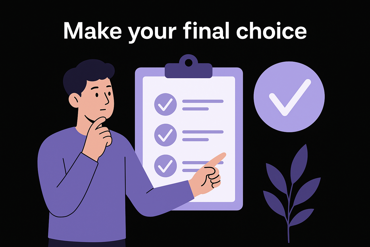 Make your final choice