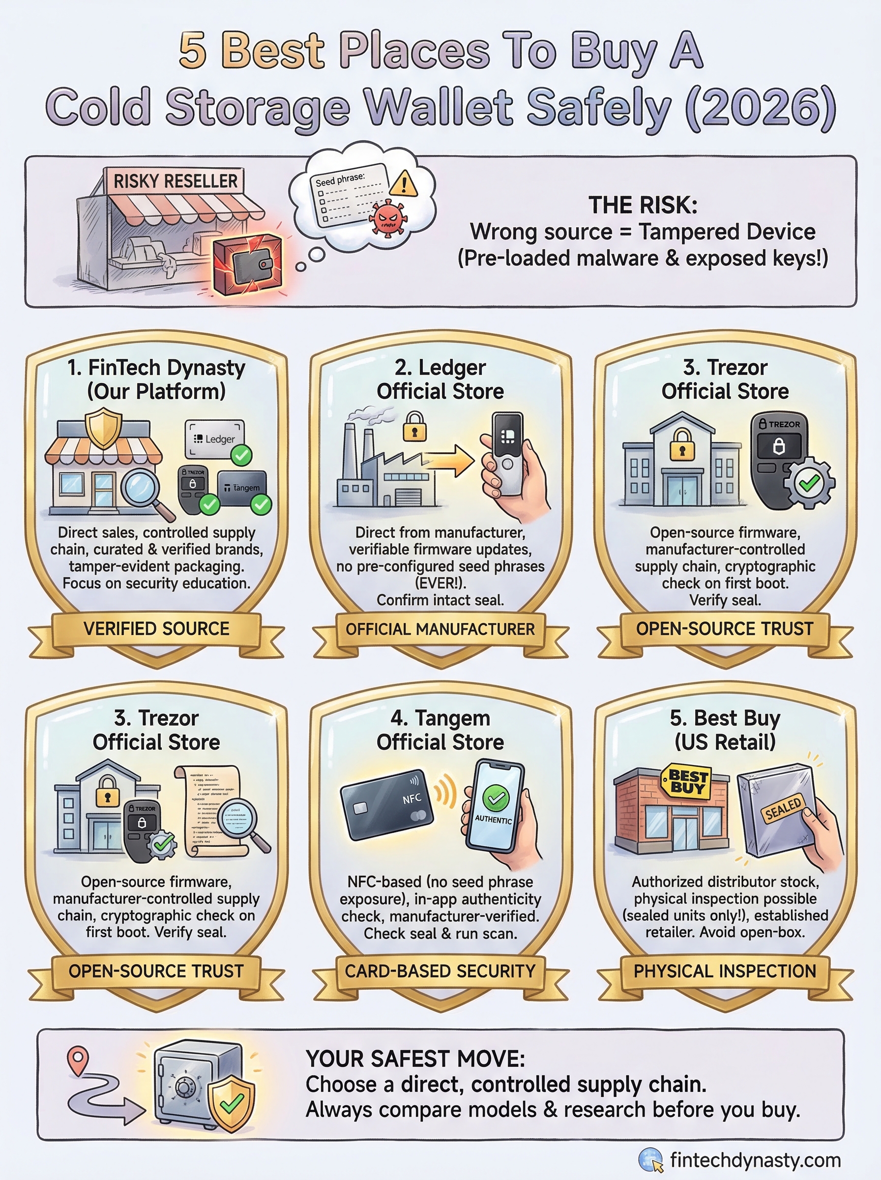 buy cold storage wallet infographic