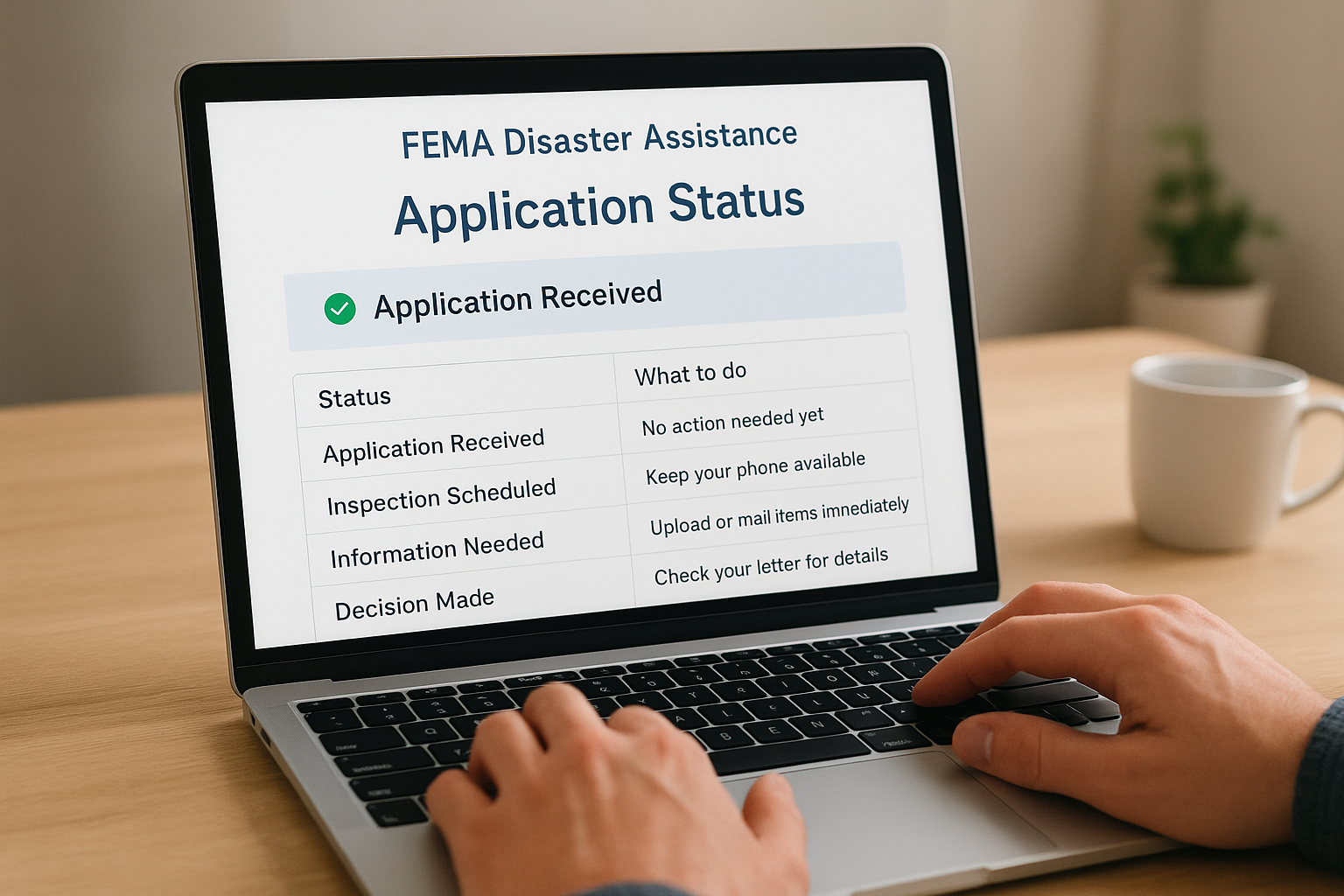 Common status messages and what they mean