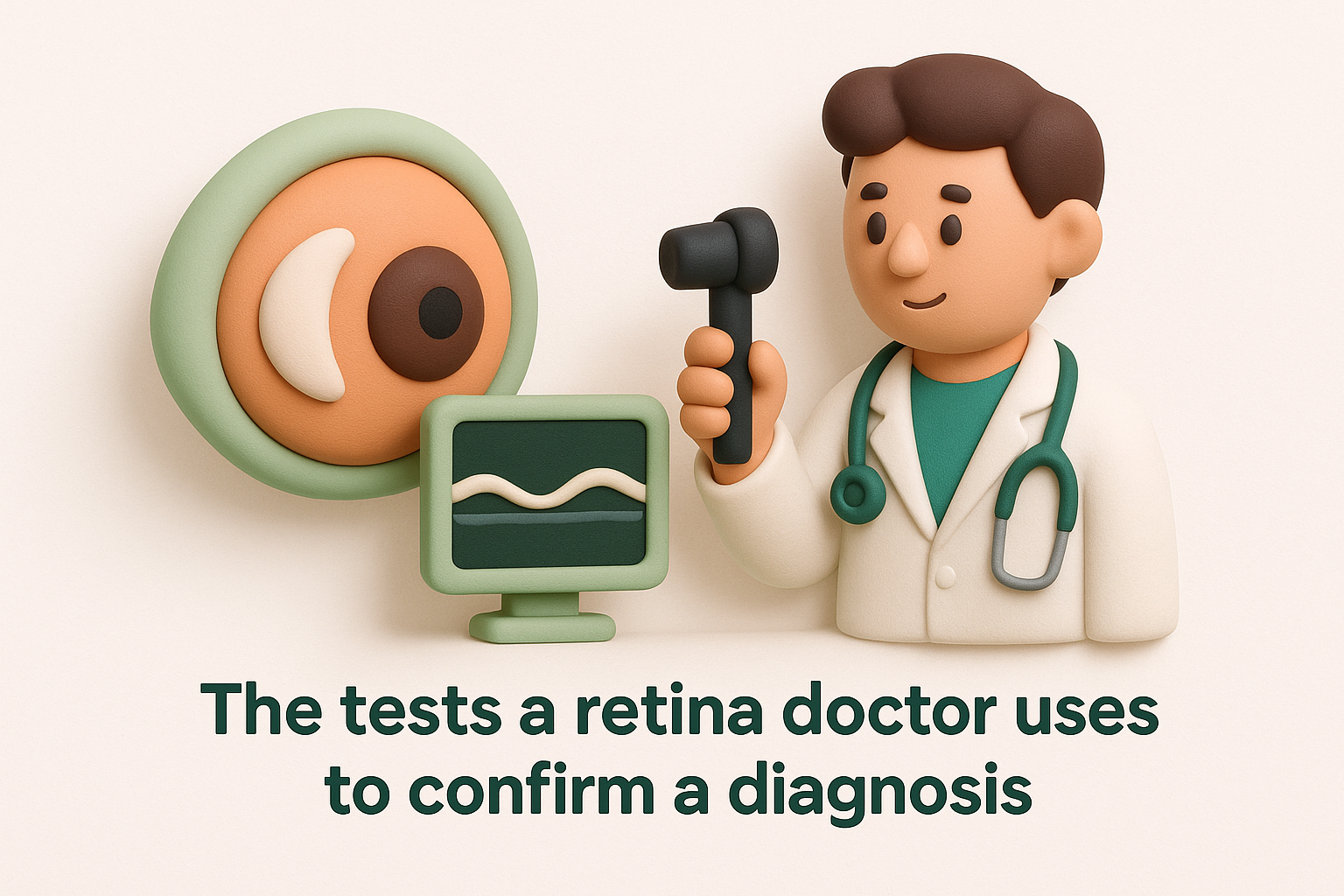 The tests a retina doctor uses to confirm a diagnosis
