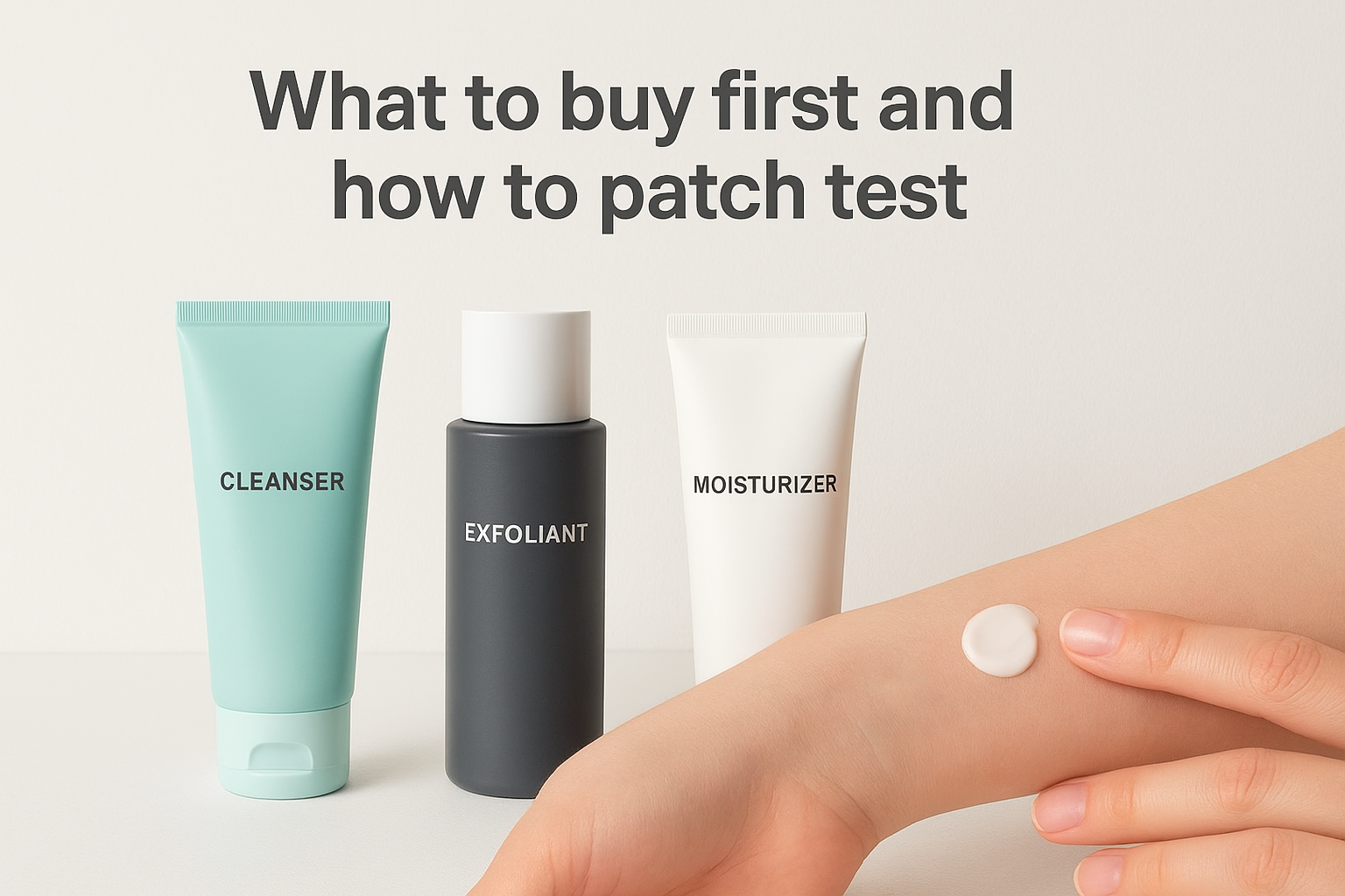 What to buy first and how to patch test
