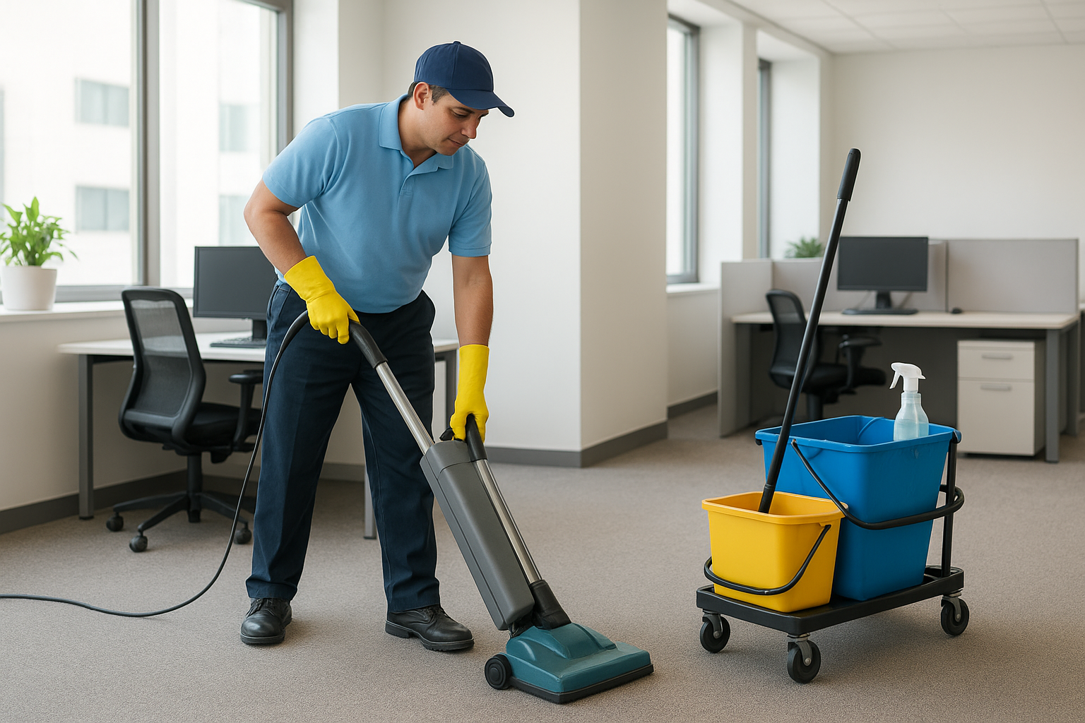 Routine janitorial tasks