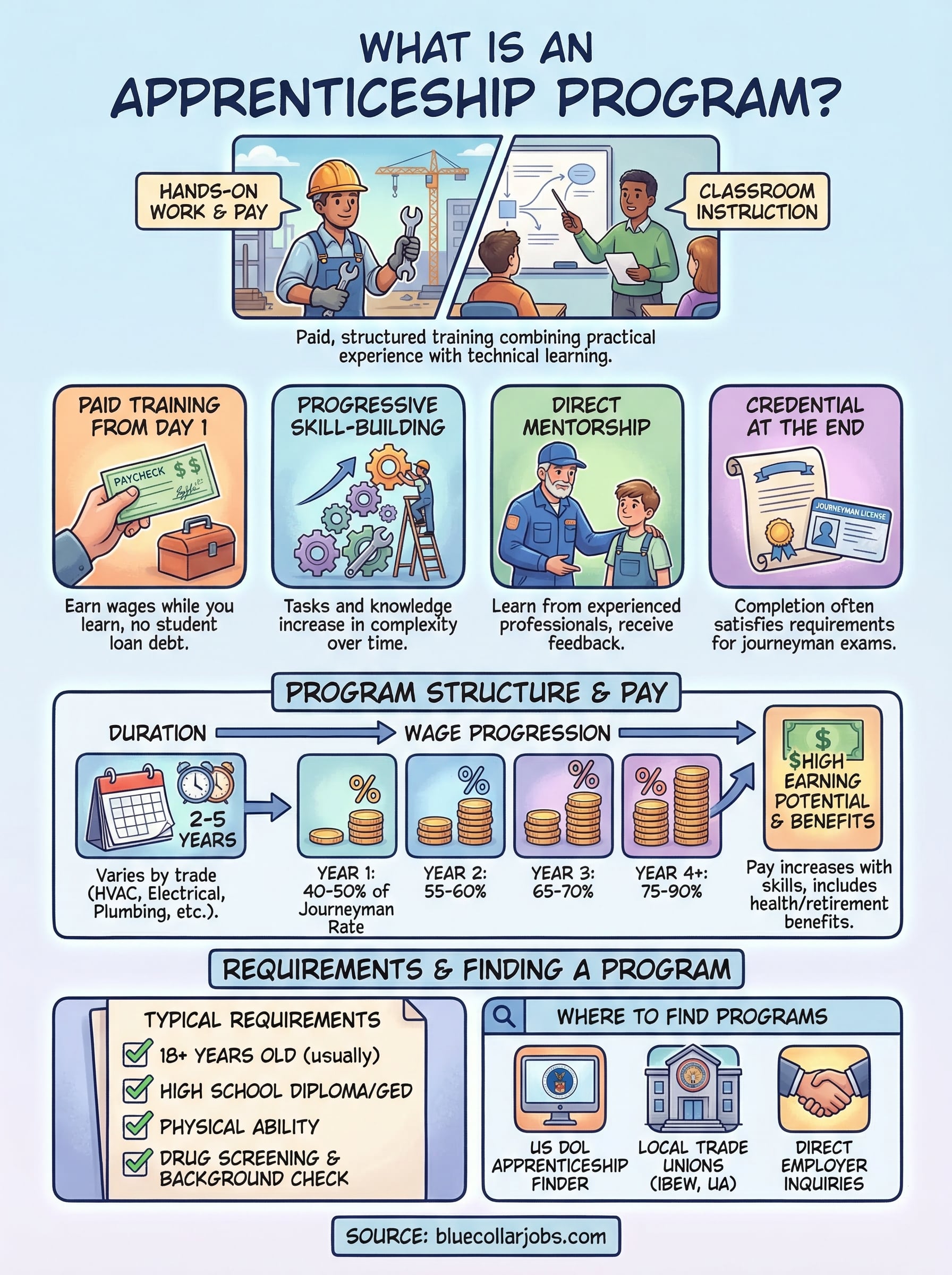 what is an apprenticeship program infographic