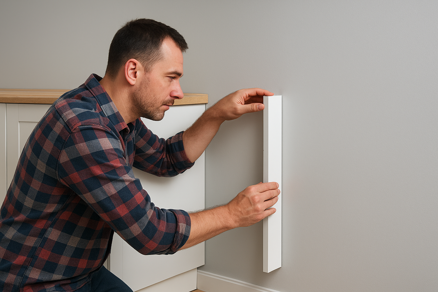 Install fillers to close wall gaps