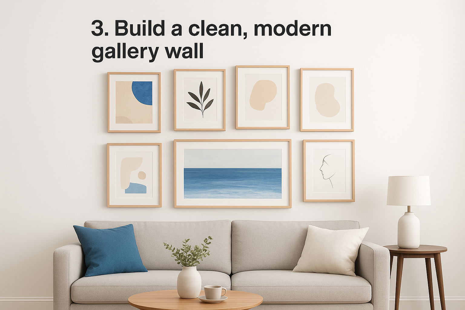3. Build a clean, modern gallery wall