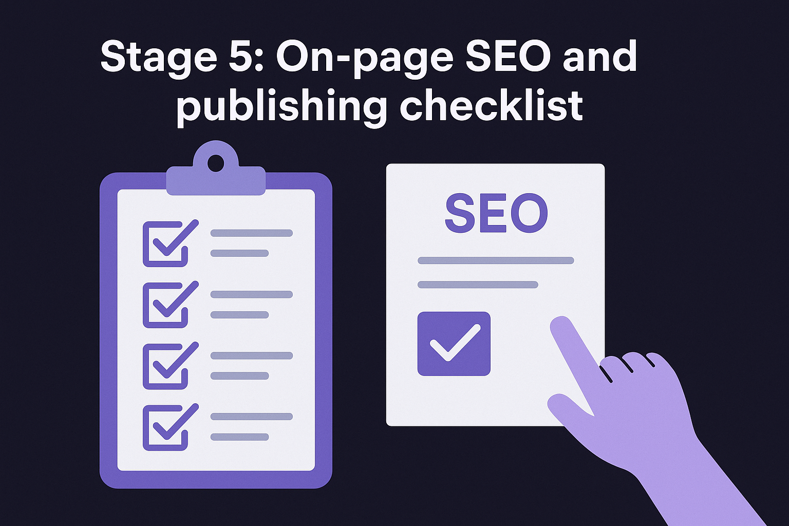 Stage 5: On-page SEO and publishing checklist