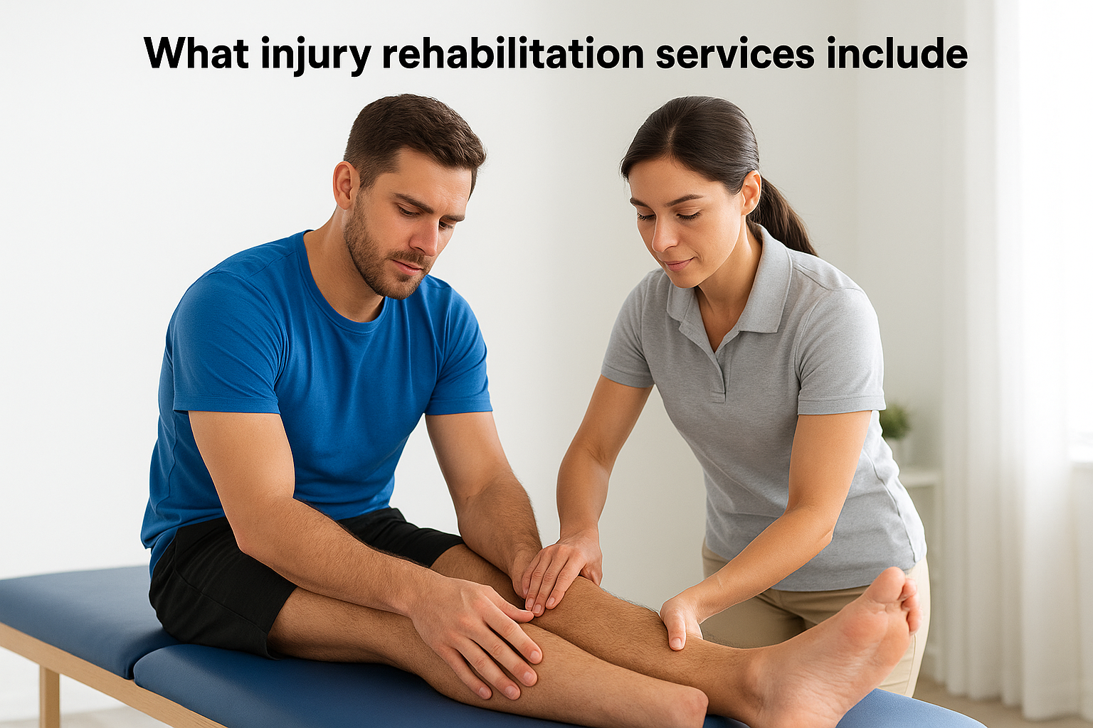 What injury rehabilitation services include