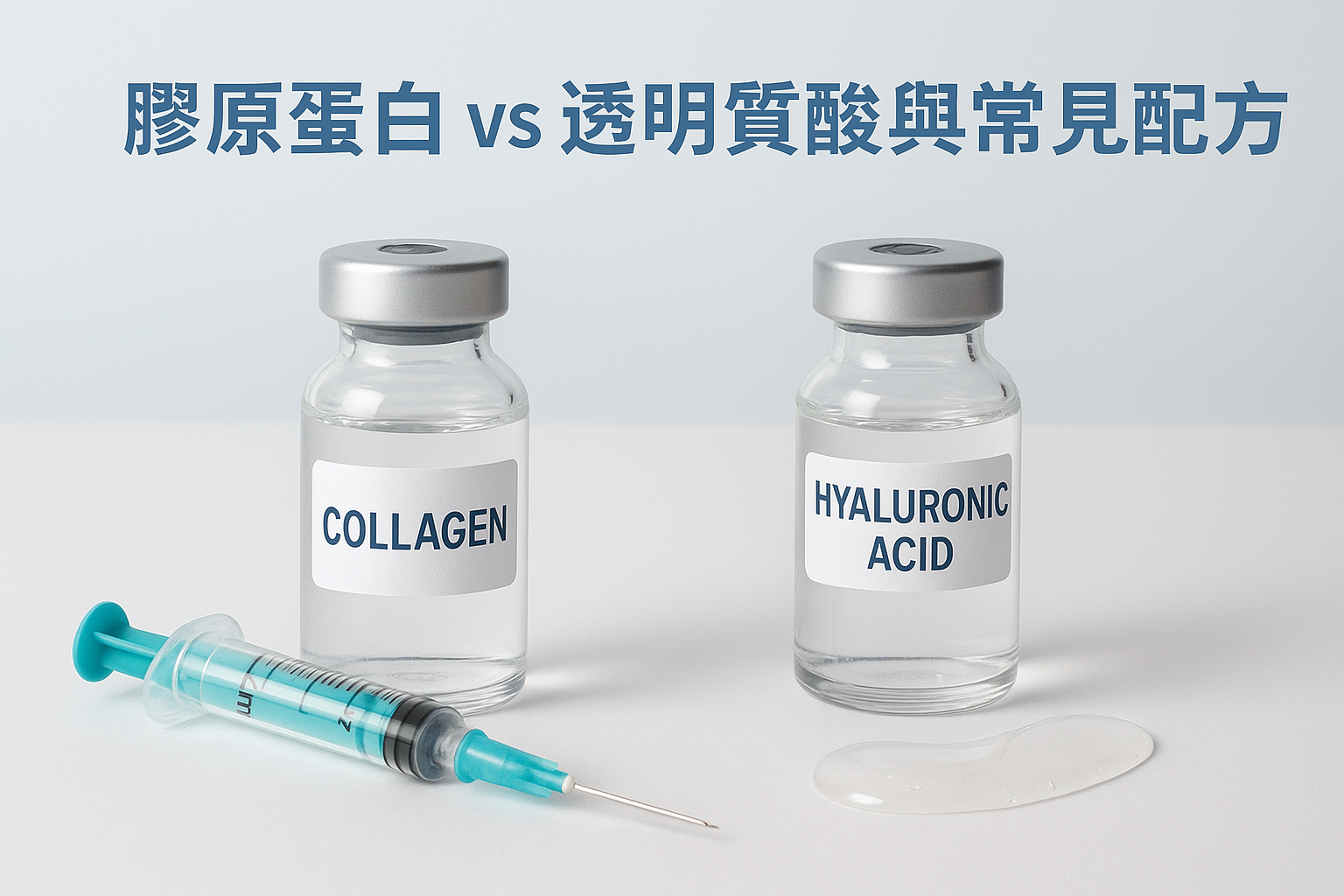 膠原蛋白 vs 透明質酸與常見配方