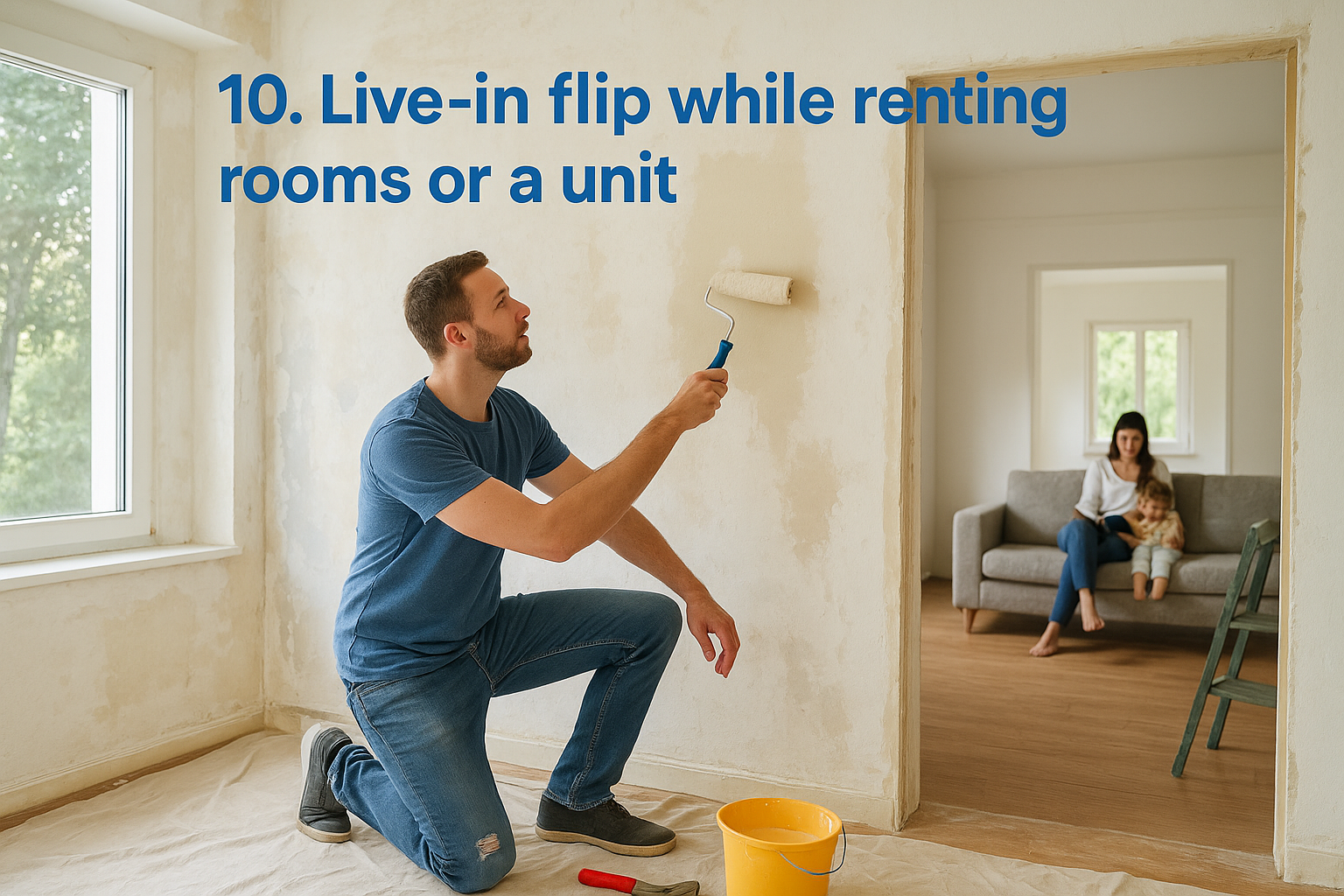 10. Live-in flip while renting rooms or a unit