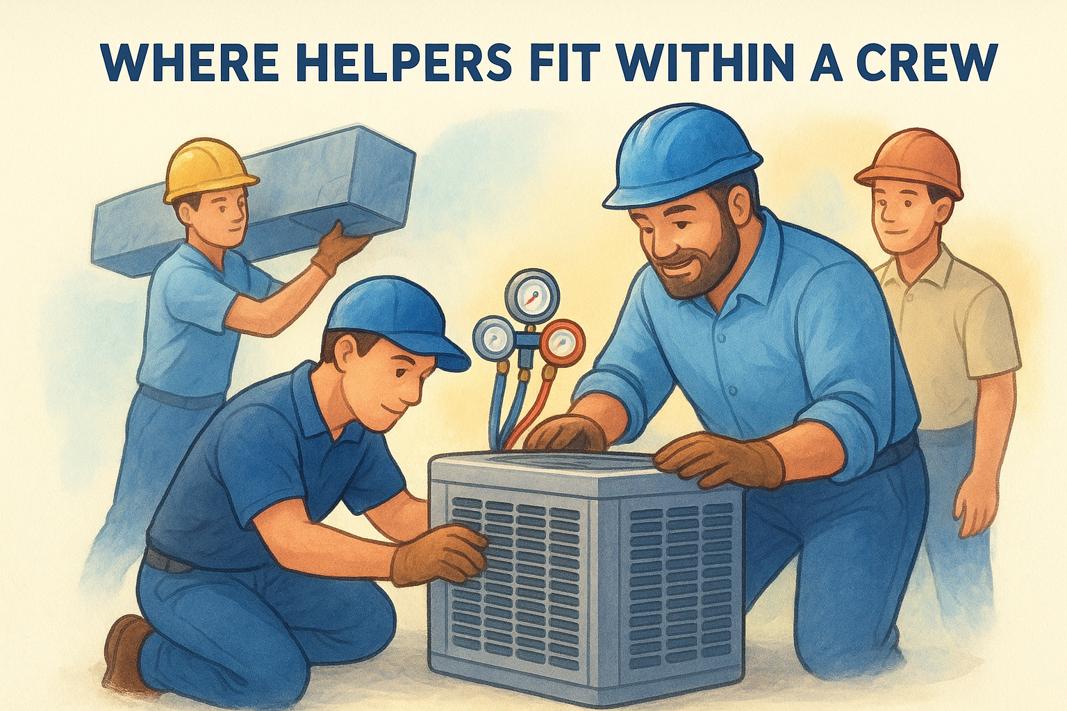 Where helpers fit within a crew