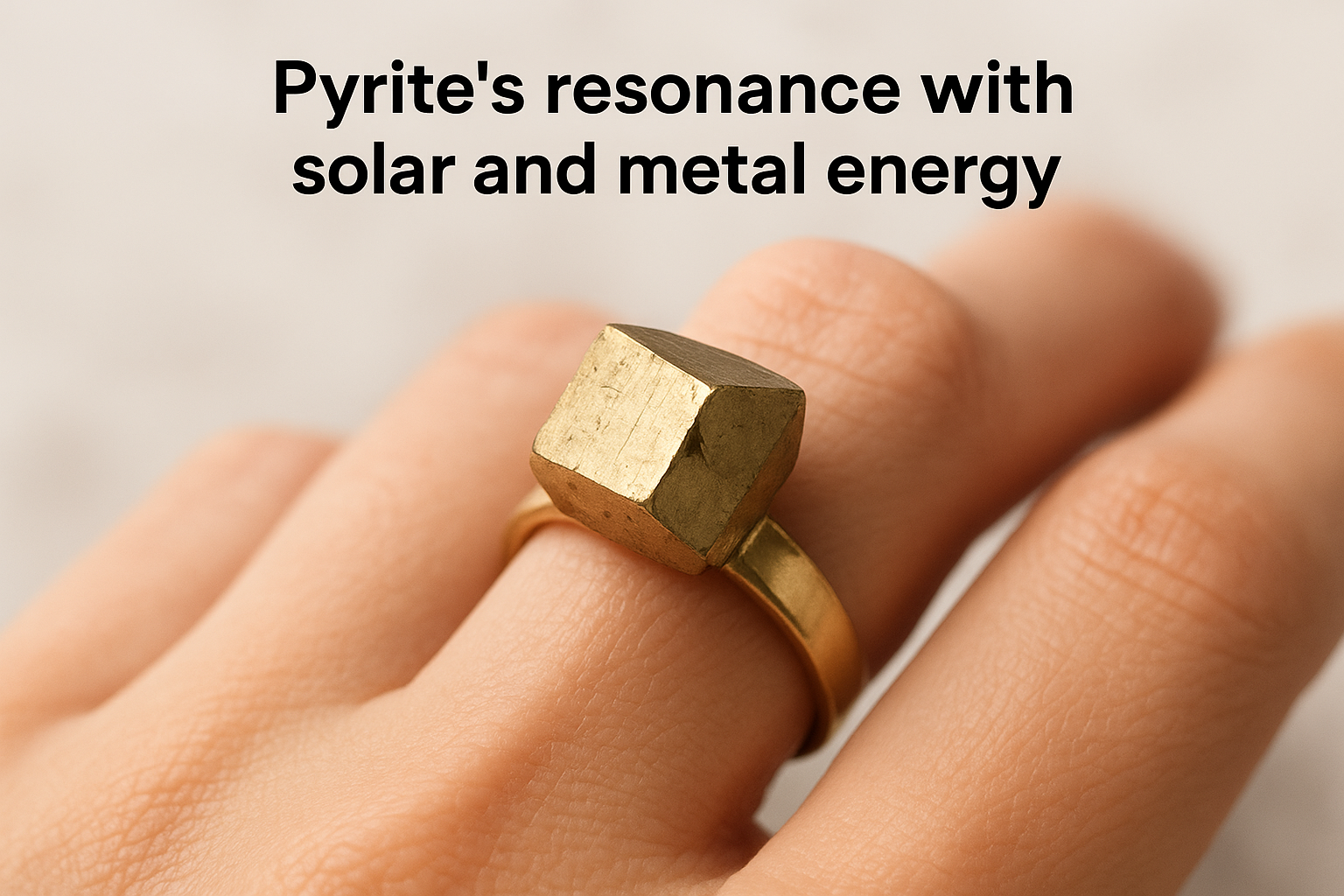 Pyrite's resonance with solar and metal energy