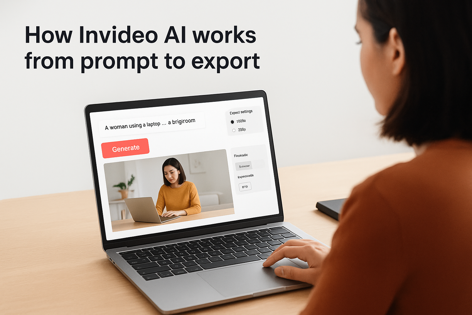 How Invideo AI works from prompt to export