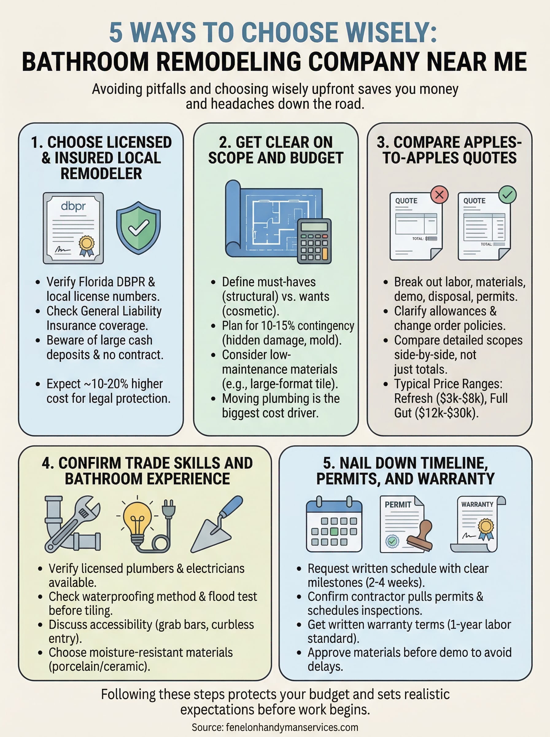 bathroom remodeling company near me infographic