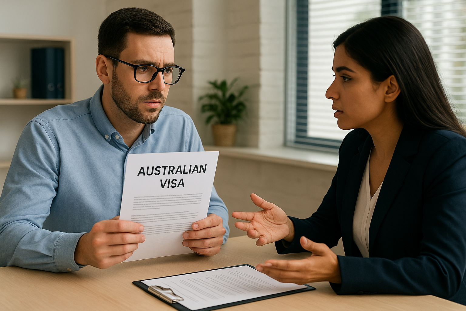Which option applies to Australian visa decisions