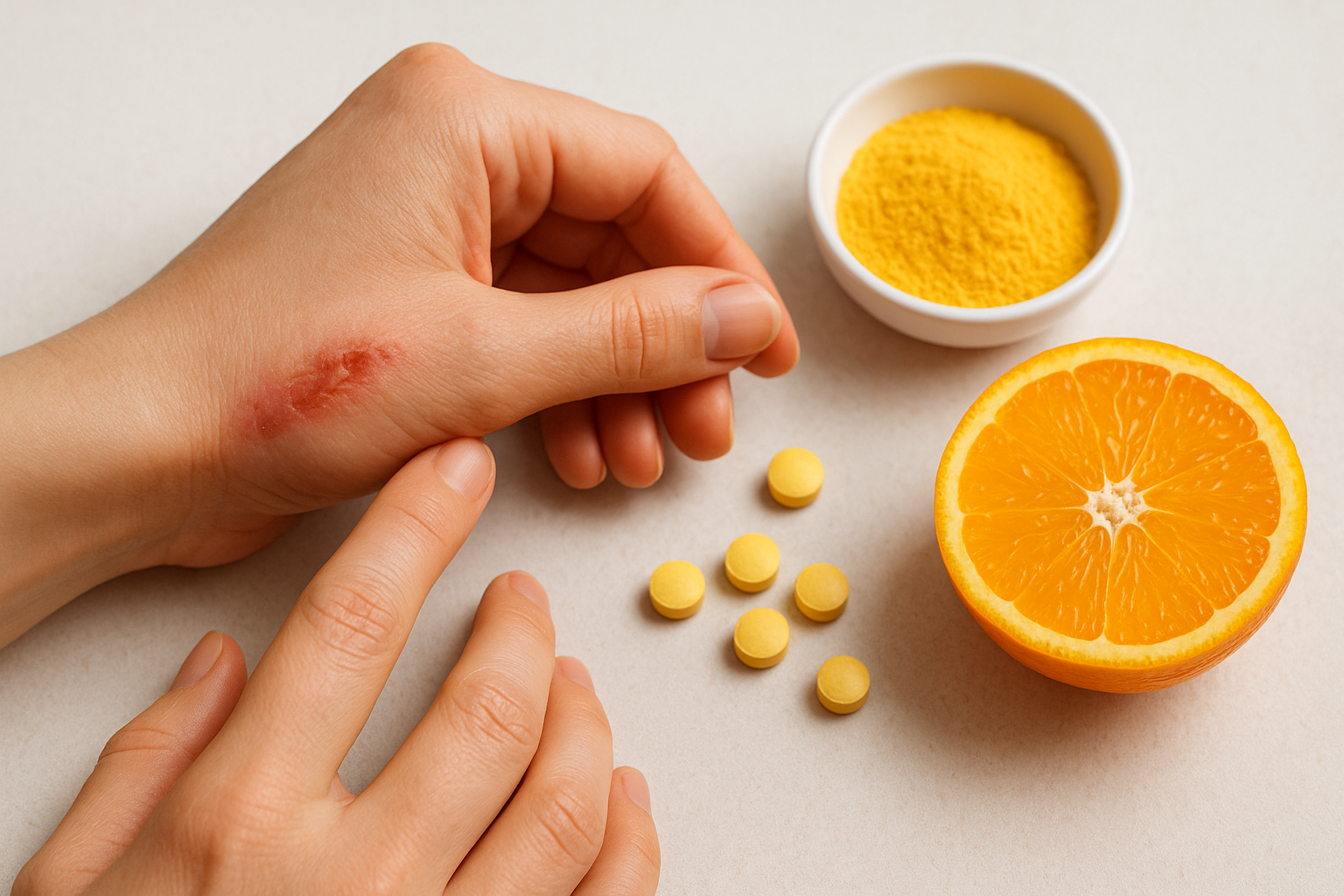 How vitamin C supports healing in the body
