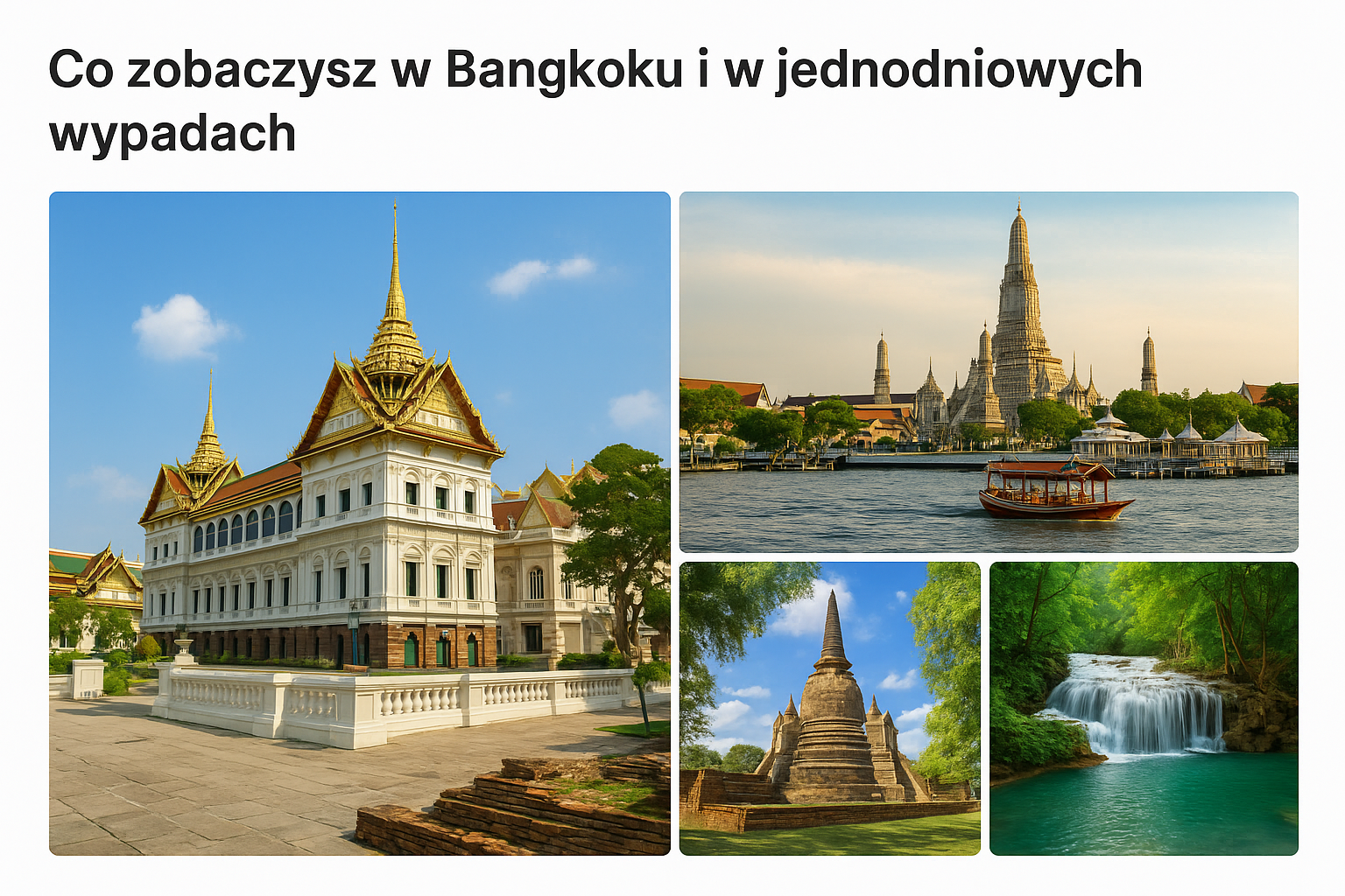Co zobaczysz w Bangkoku i w jednodniowych wypadach