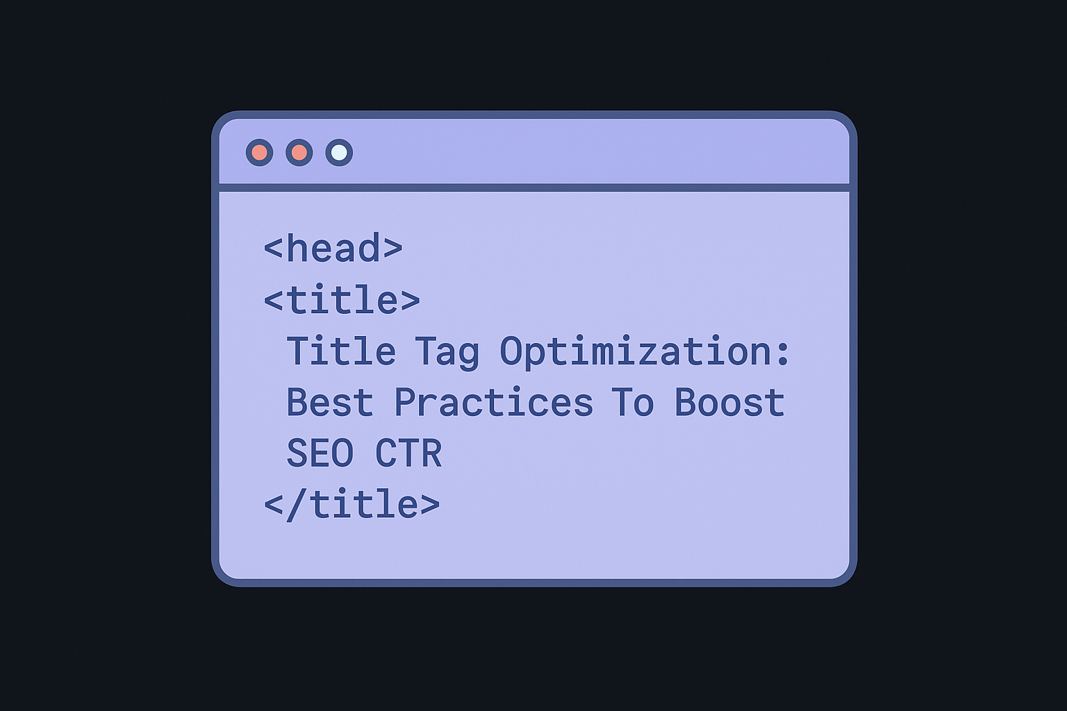 What a title tag looks like in code