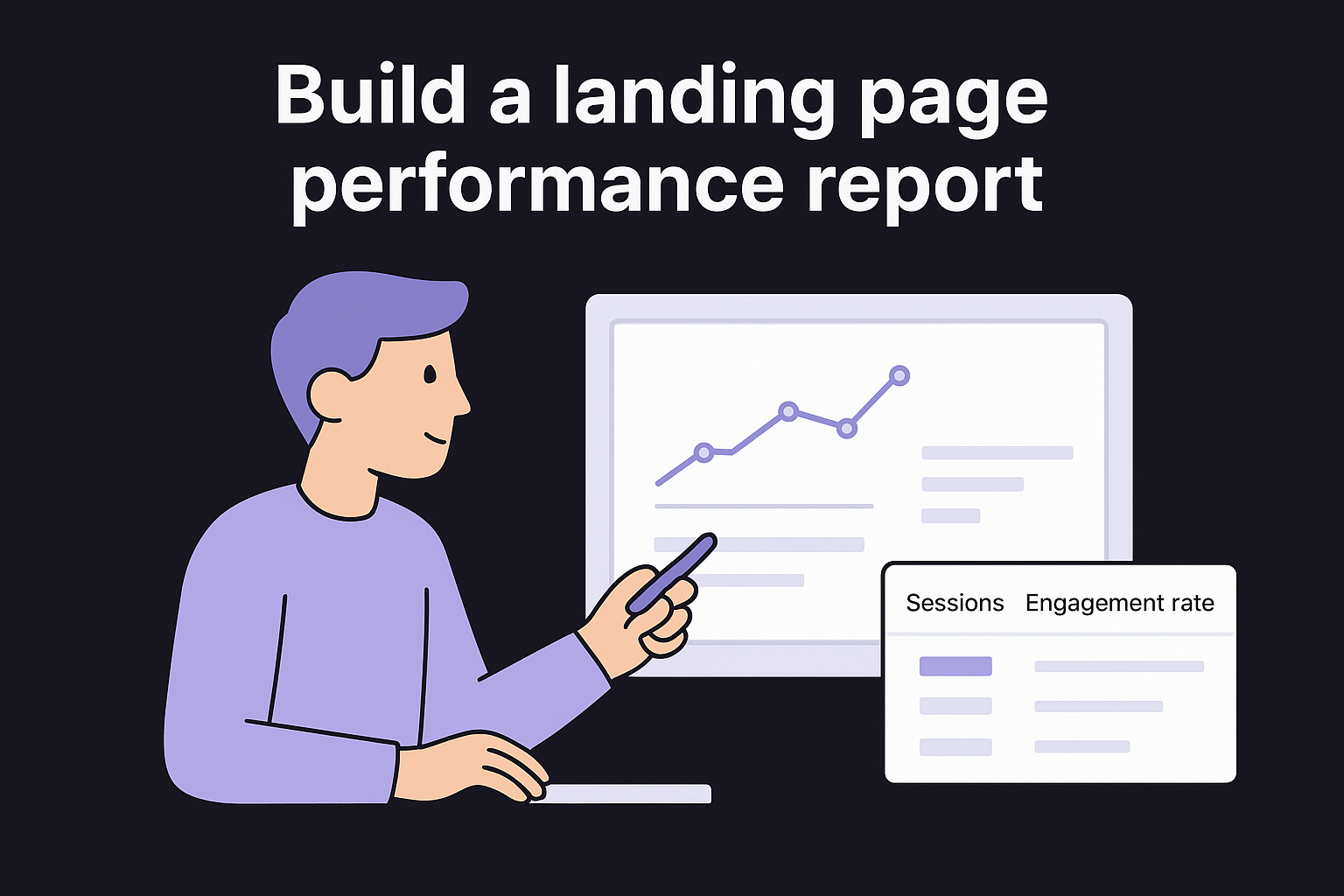 Build a landing page performance report