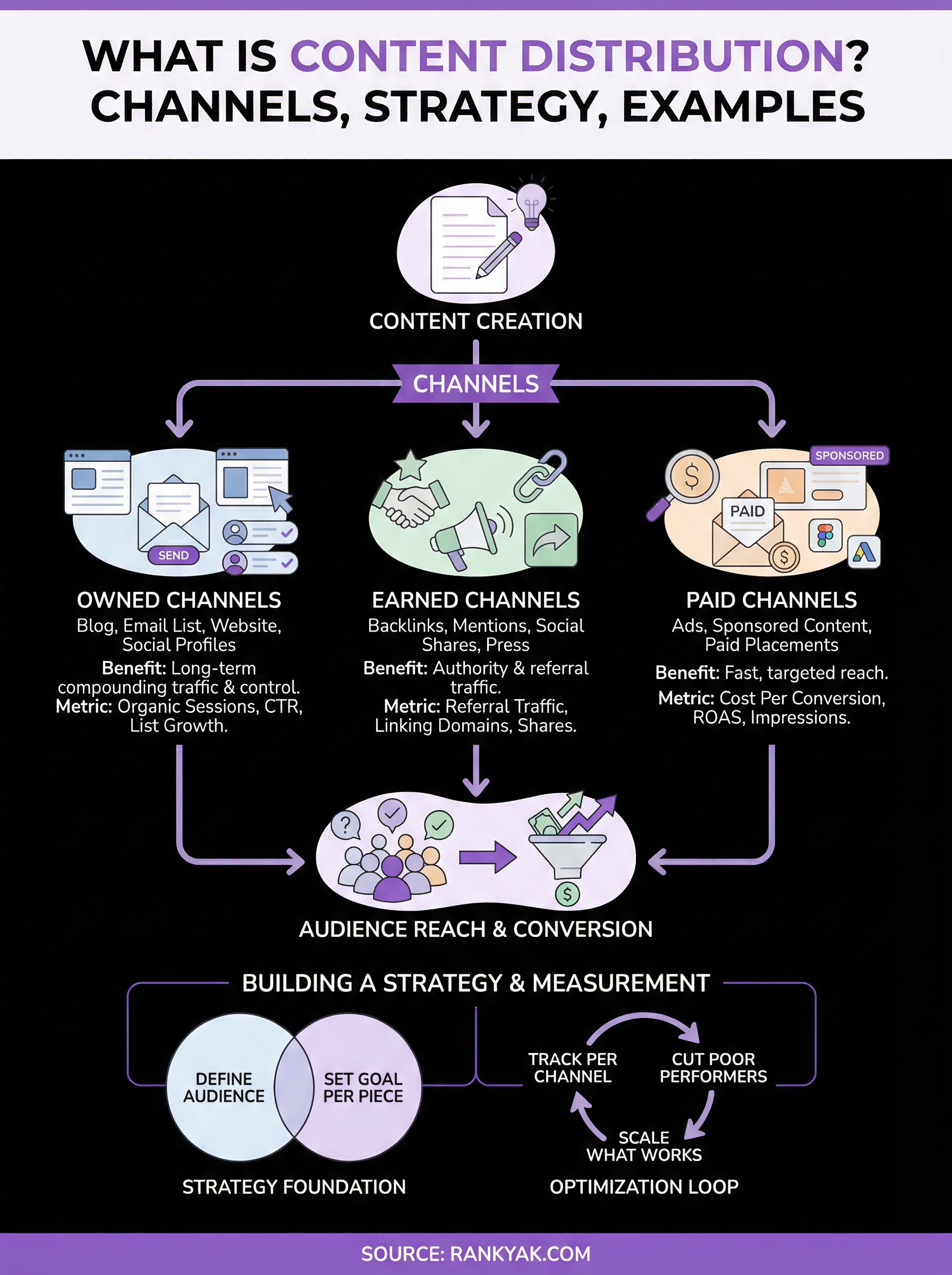 what is content distribution infographic