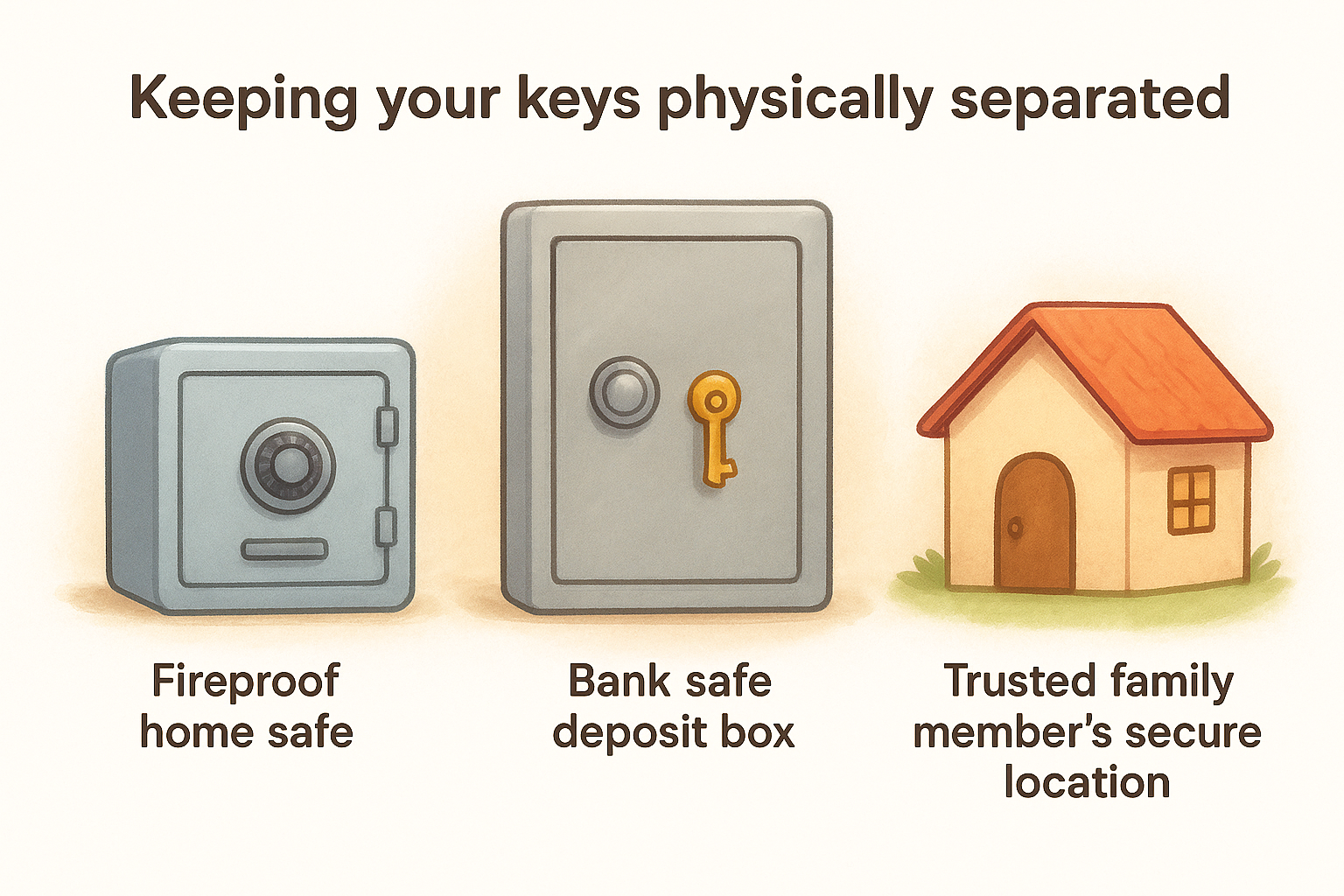Keeping your keys physically separated